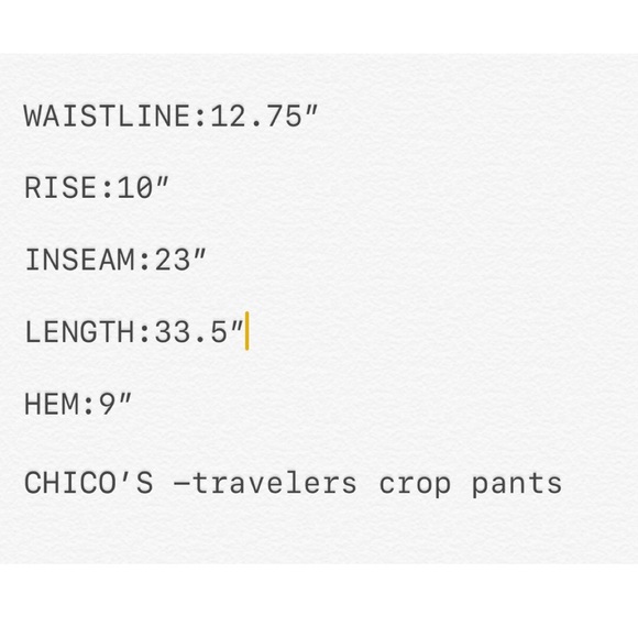 🚫SOLD🚫Chicos Travelers Cropped Capri  Printed - Picture 7 of 7